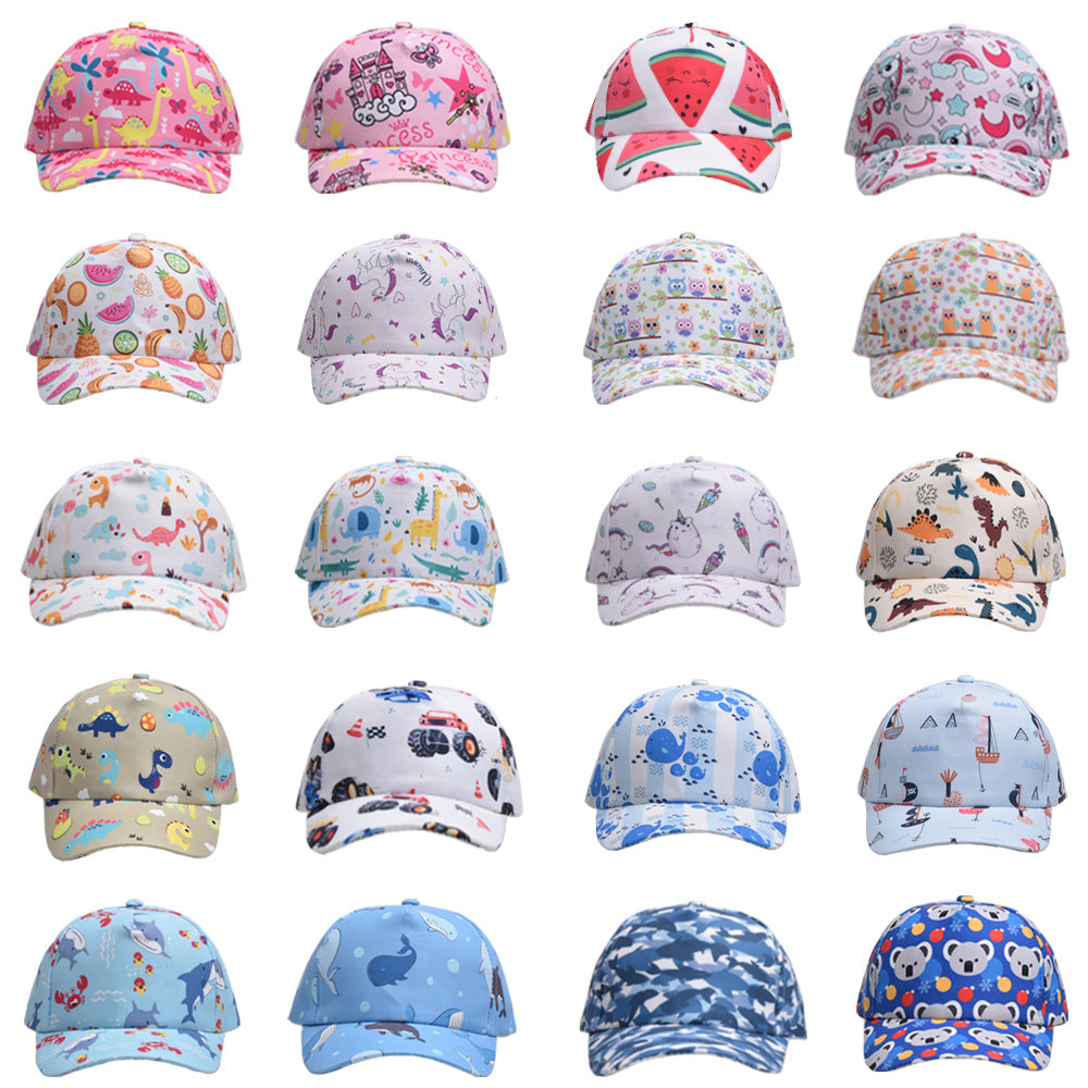 Wholesale Cute Cartoon Dinosaur Fruit Boys Girls Children Baseball Cap